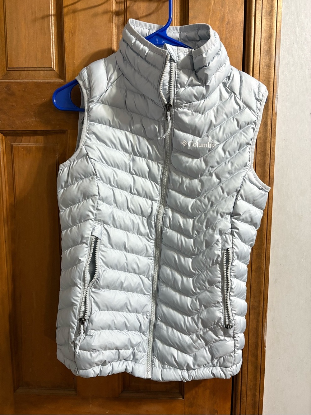 Columbia Kids Light Gray Quilted Puffer Vest